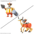 Set One Piece Chopper Robo Super Vol.4 Kung Fu Tracer et Vol.5 Walk Hopper avec Chopper dans deux véhicules mécaniques à assembler.