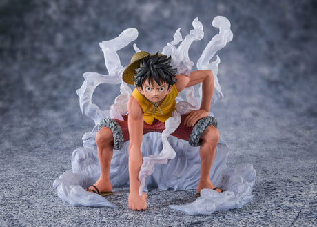 Figurine Monkey D Luffy FiguartsZERO One Piece Summit Battle avec effets de fumée dynamique