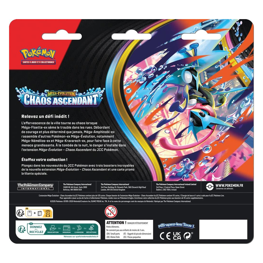 Pokémon Tripack ME04 Chaos Ascendant