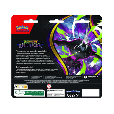 Pokémon Tripack ME05 Nuit Noire