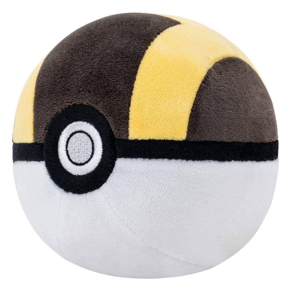 Peluche Pokémon Hyper Ball 13 cm Poké Ball noire et jaune