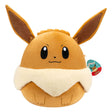 Peluche Évoli Squishmallows Pokémon 35 cm marron et crème, douce et moelleuse