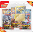 Tripack Pokémon EV08 avec 3 boosters et 1 carte promo.