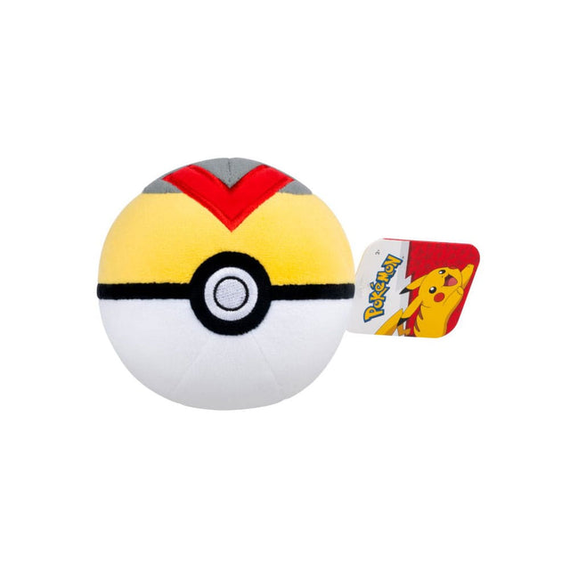 Peluche Niveau Ball Pokémon officielle jaune et noire, version Hyper Ball