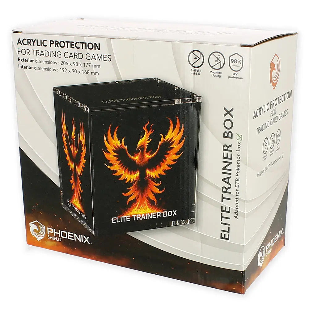 Phoenix Shield - Protection en Acrylique pour ETB Pokemon