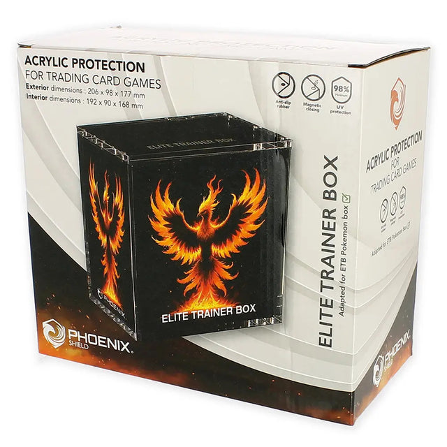 Phoenix Shield - Protection en Acrylique pour ETB Pokemon