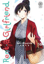 manga Rent-a-Girlfriend tome 16 illustré par Reiji Miyajima, montrant Chizuru Mizuhara en yukata traditionnel rouge et bleu, tenant un panier en osier.