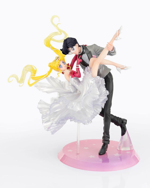 Figurine Sailor Moon Usagi et Tuxedo Mask Figuarts ZERO Chouette Moonlight Glow Edition 24 cm