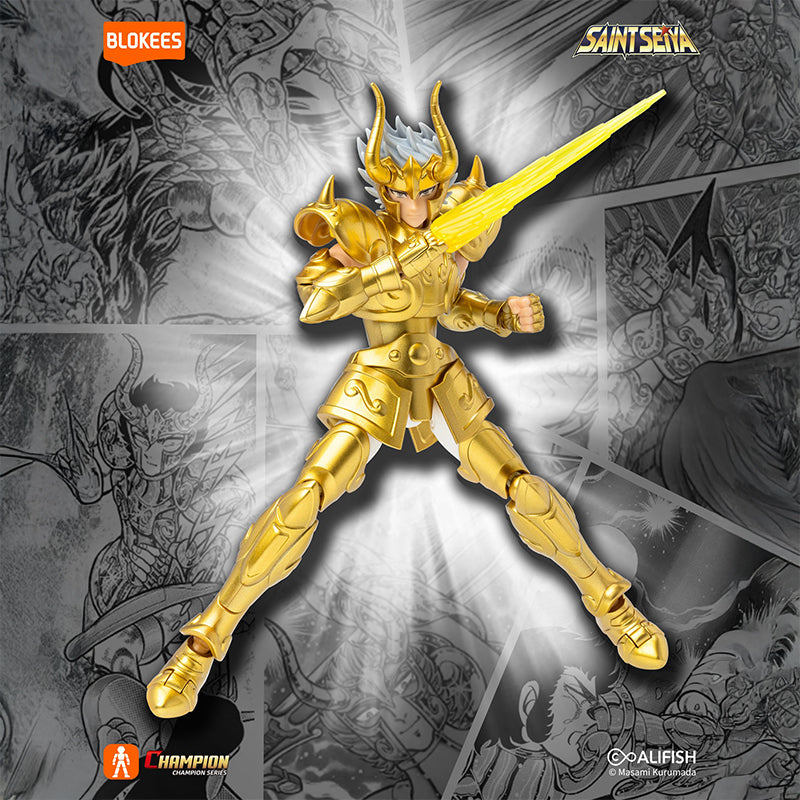 Figurine Saint Seiya Shura Capricorne armure dorée Blokees