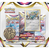 Tri-Pack Pokémon Épée et Bouclier Origine Perdue avec carte promo Regigigas ou Dimoret et pièce collector.