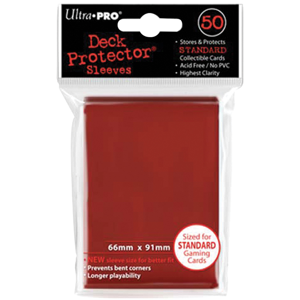 Protèges-cartes Ultra PRO Deck Protector rouge standard 50 sleeves