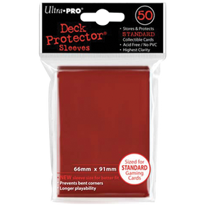 Protèges-cartes Ultra PRO Deck Protector rouge standard 50 sleeves