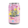 Boisson Lady Boba Bursting Boba saveur fraise et pêche en canette rose 320 ml