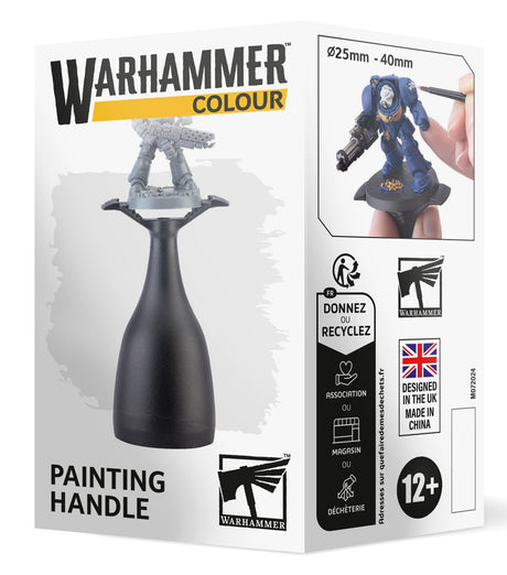 Boîte Warhammer Colour Painting Handle avec poignée de peinture Citadel Mk3 pour figurines sur socles de 25 à 40 mm