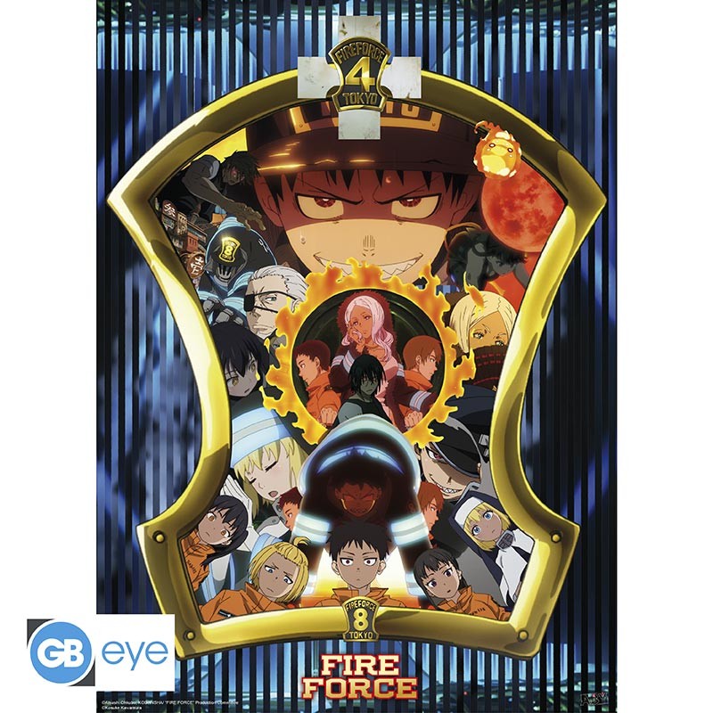 FIRE FORCE - Poster Chibi 52x38 - Brigades Spéciales