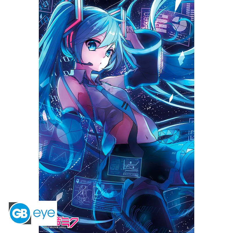 HATSUNE MIKU - Poster Maxi 91,5x61 - Ecran