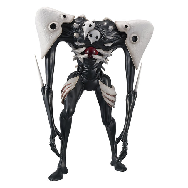 Figurine Evangelion Ichiban Kuji Last One Ange, créature noire et blanche avec longues griffes, épaules massives et détails osseux.