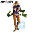 Figurine JoJo’s Bizarre Adventure Ichibansho Masterlise Gyro Zeppeli Steel Ball Run par Bandai, représentant Gyro avec chapeau, foulard vert et Steel Ball en main.