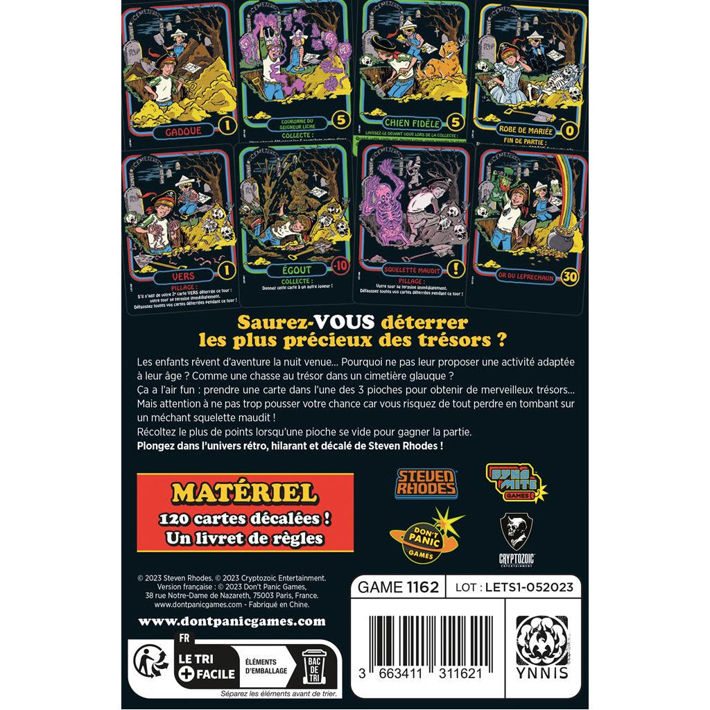 Jeu de société Let’s Dig for Treasure boîte Don’t Panic Games