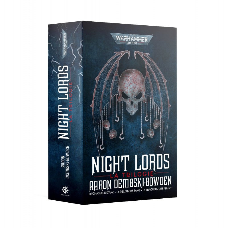 Livre Warhammer 40,000 Night Lords La Trilogie de Aaron Dembski-Bowden publié par Black Library.
