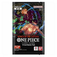 booster pack One Piece Card Game Wings of the Captain OP-06 (version anglaise). Zoro, torse nu, et Sanji, en costume, apparaissent en posture de combat, entourés d’effets lumineux colorés, sur un fond noir détaillé.