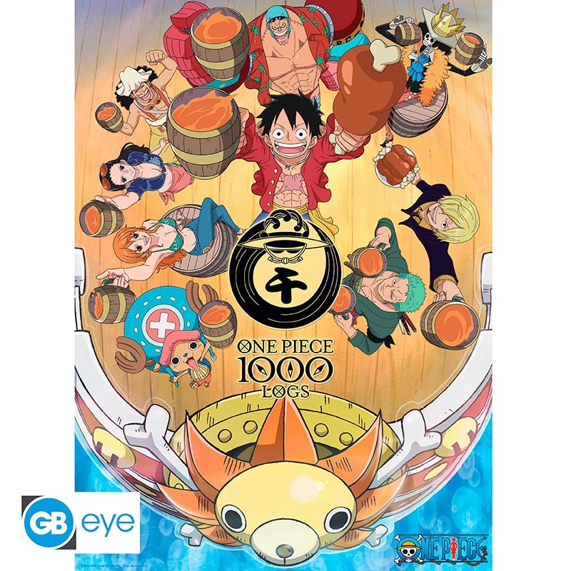 ONE PIECE - Poster Chibi 52x38 - 1000 Logs Fête