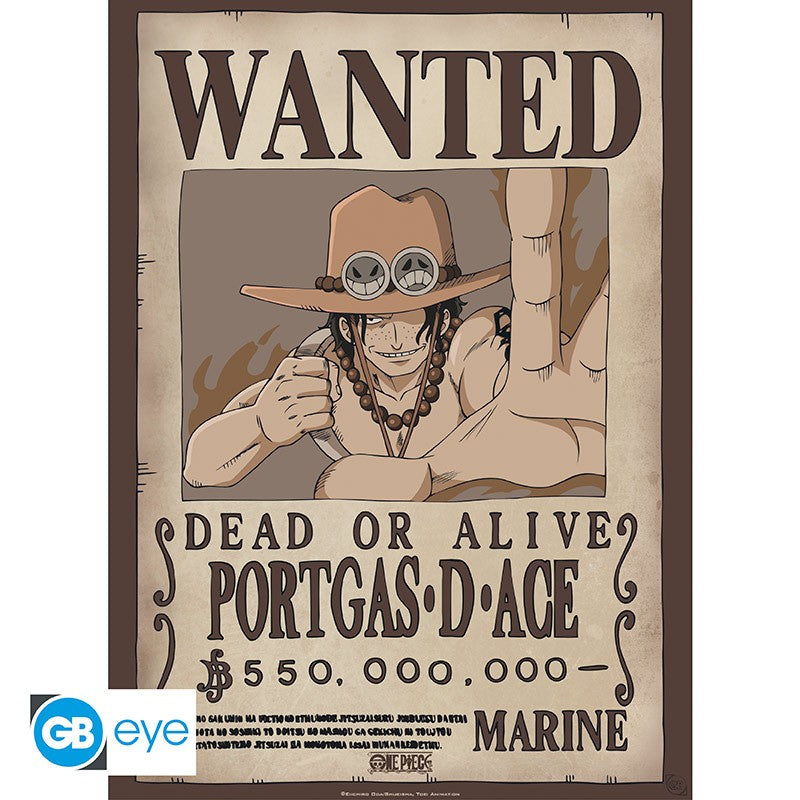 ONE PIECE - Poster Chibi 52x38 - Wanted Ace