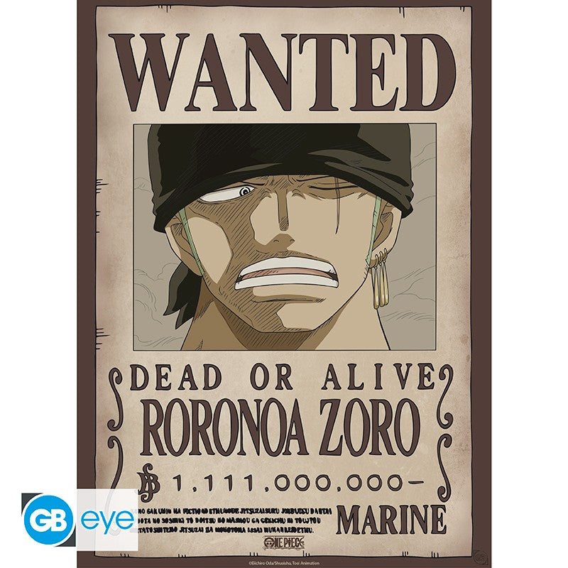 ONE PIECE - Poster Chibi 52x38 - Wanted Zoro Wano