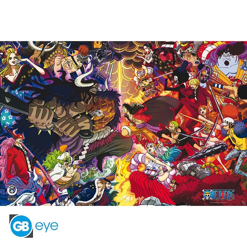 ONE PIECE - Poster Maxi 91,5x61 - 1000 logs Combat Final