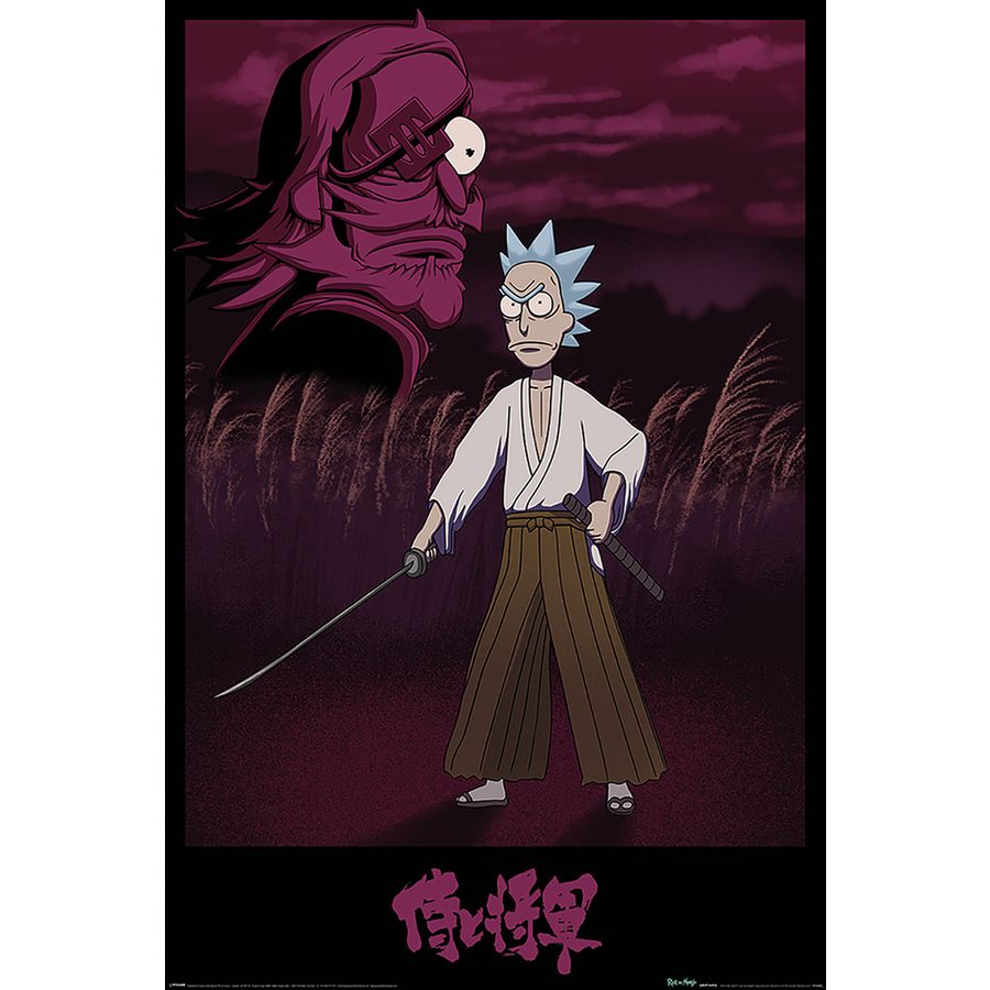 Poster Rick & Morty - Samurai Rick