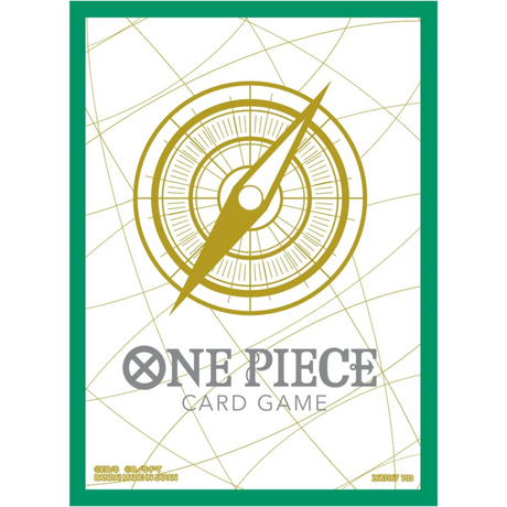 Protège-cartes officiels One Piece Card Game Standard Green Compass – sleeves Bandai 70 cartes