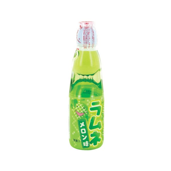Bouteille de soda japonais Ramune Melon Hata Kosen 200 ml
