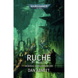 roman Warhammer 40,000 Ruche 1ère partie de Dan Abnett, montrant une immense cité-ruche futuriste aux tons verts.