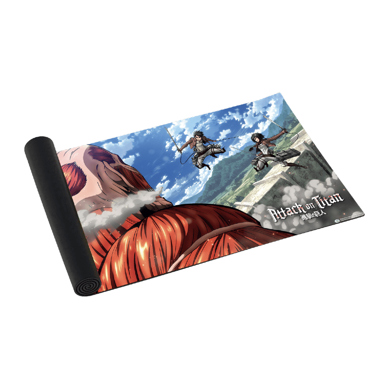 💥 Tapis de Jeu Attack on Titan – Titan Colossal vs Bataillon d’Exploration | Édition Officielle