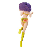 Figurine Urusei Yatsura Glitter & Glamours Lum Sparkle par Banpresto avec cheveux violets et tenue tigrée jaune.